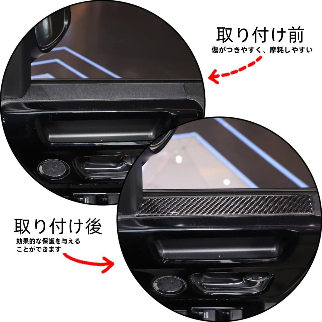 Sauicemy Car Interior Inner Window Car Interior Decorative Trim Car Window Decorative Door Protective Interior Compatible with Honda Set Panel, Panel,