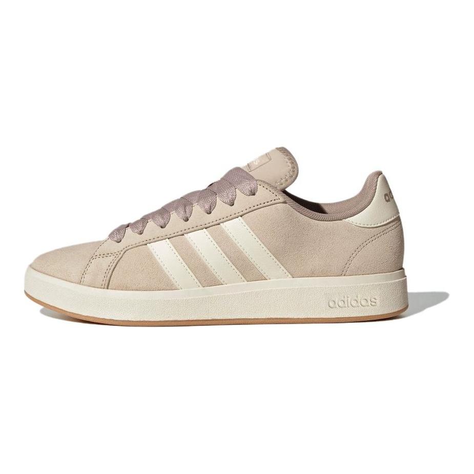 adidas Grand Court Base 00s Износостойкие Низкие кеды для скейтбординга Унисекс Коричневые кроссовки JR7076