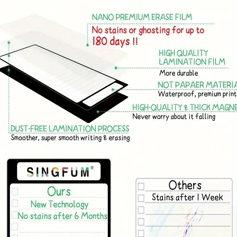 Planner Note Pad Fridge To Do Appointment Reminders Clear Printing Magnetic Shopping List Pad Office