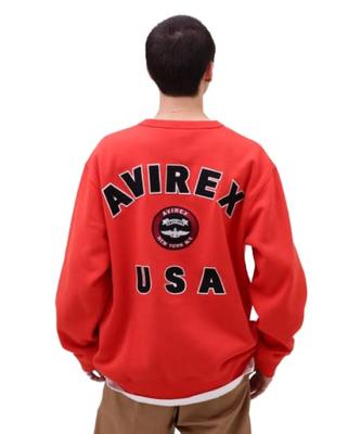 VARSITY LOGO CREW NECK Свитшот с логотипом и круглым вырезом 2XL 150 Оранжевый [Avirex] СВИТЕР/Varsity 783-3932007 Мужской