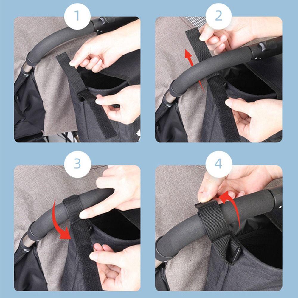 Большая вместительная сумка-органайзер для коляски, сумка для хранения бутылочек для подгузников, сумка для детской коляски