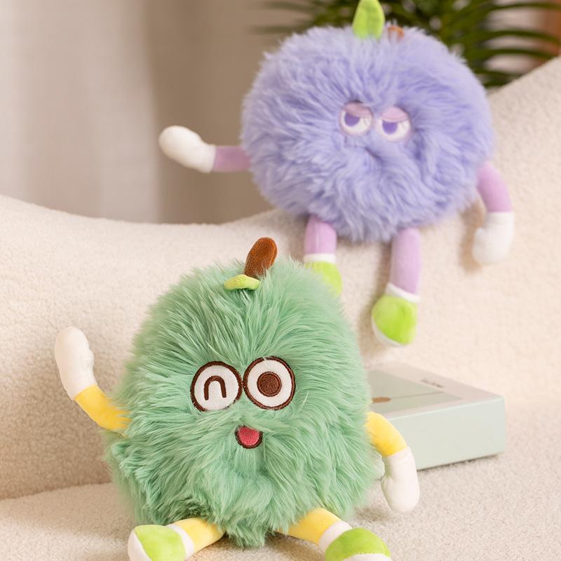 Креативная кукла-фрукт на удачу, плюшевая игрушка, кукла груша, персик, мангостин, подарок для девочки