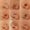 Nose Ring Christmas Tree U Shape Women Cute Delicate Nose Cuff
