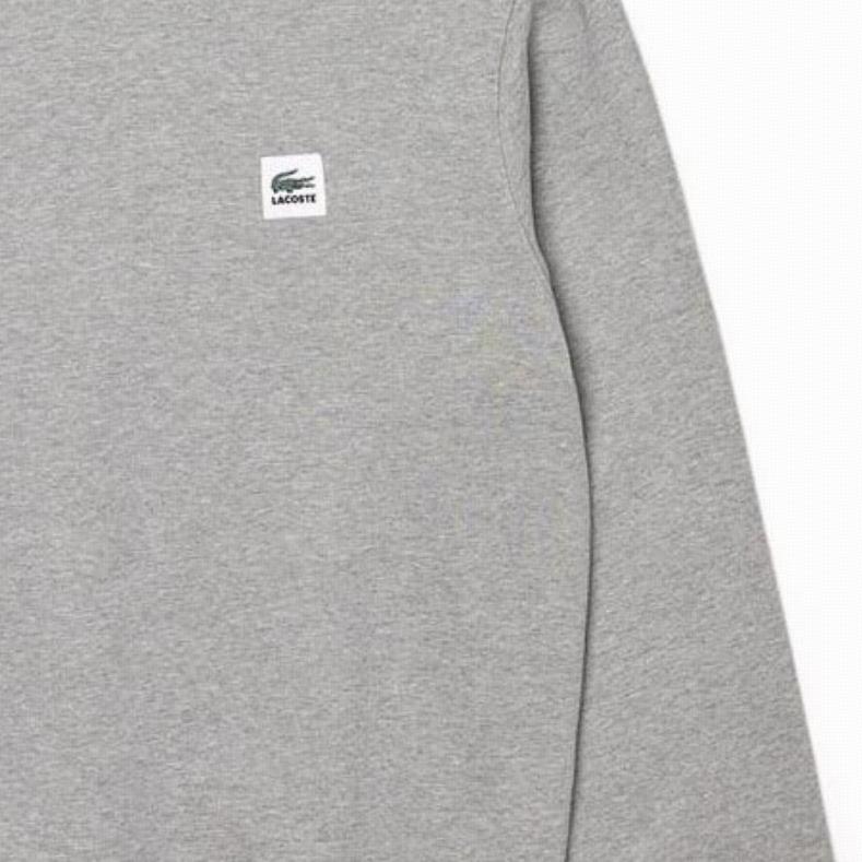 Lacoste Толстовки Мужские Серые С Круглым Вырезом Умеренный Обычный SH9182-4JV