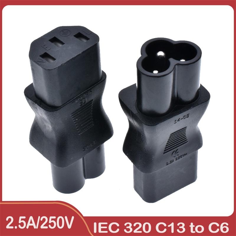 Wa-0102 Meihua Rotary Brand C13 To C6 Power Plug For Internet Cafe Computer Case Pdu Lcd Monitor Modification 250v 10a