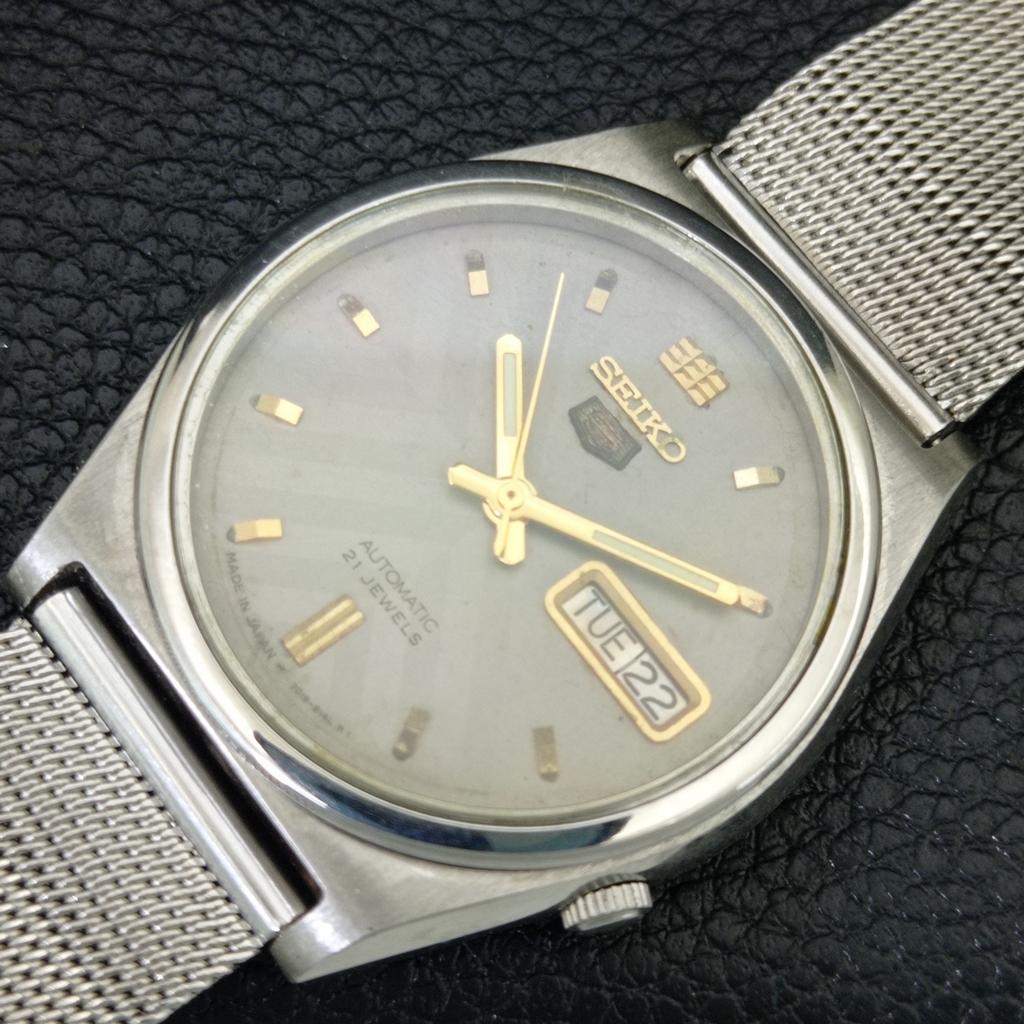 ВИНТАЖНЫЕ АВТОМАТИЧЕСКИЕ ЧАСЫ SEIKO 5 7019A ЯПОНИЯ МУЖСКИЕ С ОРИГИНАЛЬНЫМ ЦИФЕРБЛАТОМ a709163-1