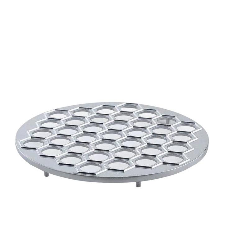 Ravioli Maker Pierogi Maker 9.84inch 37 Holes Aluminium Alloy Reusable Washable Dumpling Maker Home Kitchen Restaurant Ravioli Cutters Dumpling Mould