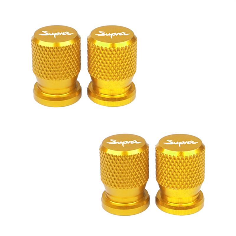 WNIS1 4pcs Car Wheel Tire Valve Caps for Toyota Supra mk3 mk4 accessories Aluminum Airtight Covers Badge Emblem