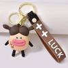 Cute Spirited Away Big Eyes Coal Ball Keychain Exquisite Couple Bag Pendant Car Keychain Gift