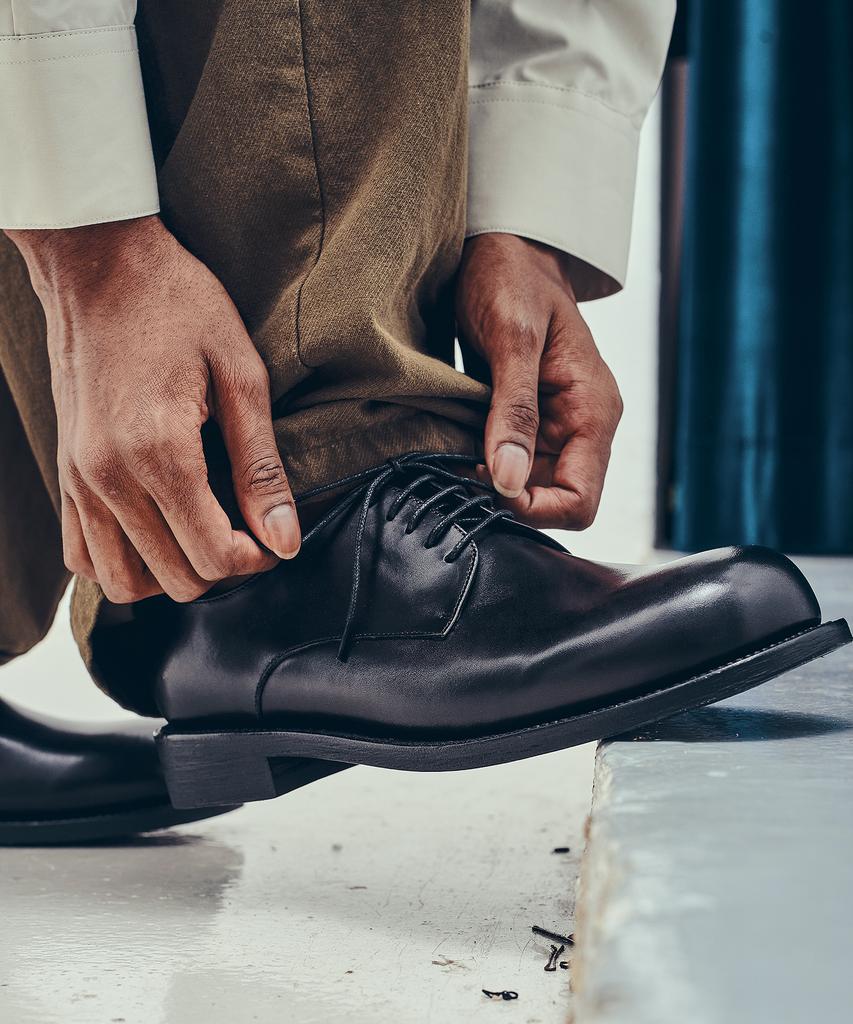 Bystander 3530L Bold 5-Hole Derby Shoes