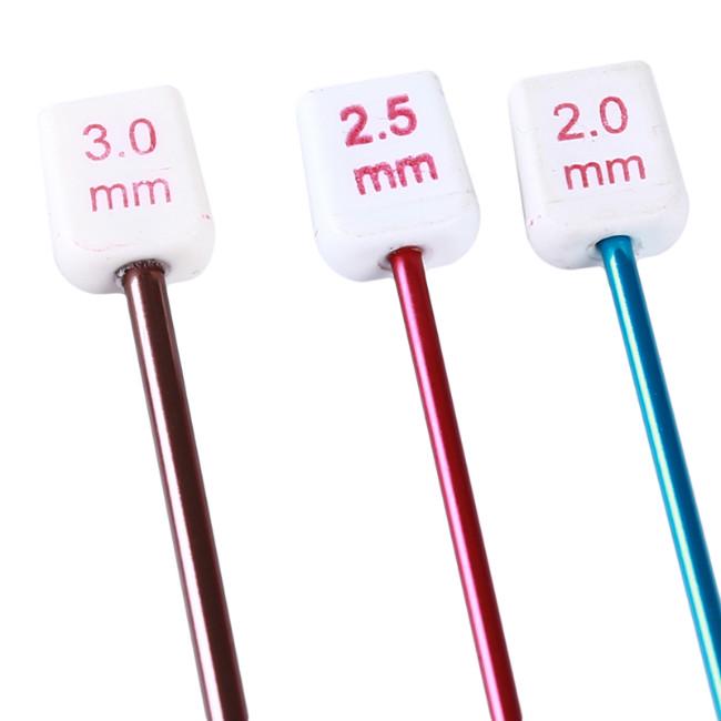 Крючки для вязания, 11 упаковок, разнообразные тунисские афганские алюминиевые спицы, набор инструментов для вязания крючком с капюшоном