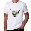 Shaka Sticker Sunflowers Tshirt Festival Short Sleeve Tshirt
