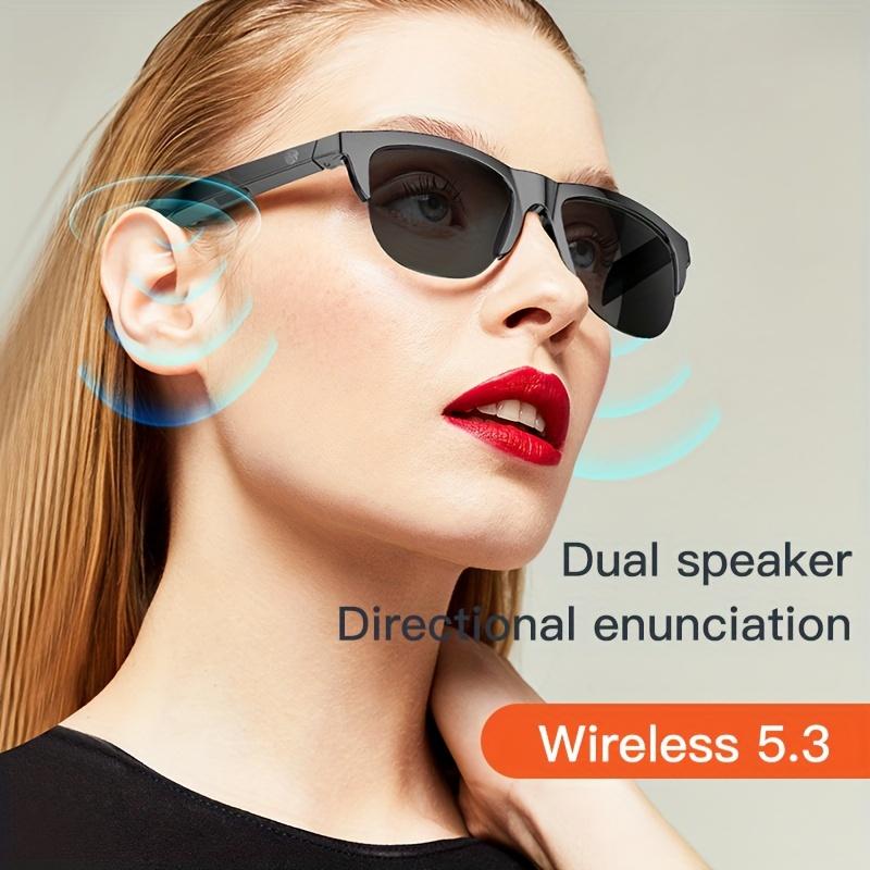 Мужские стерео поляризованные солнцезащитные очки с Bluetooth-наушниками и сенсорным управлением V5.3, умные очки, тренд 2024 года F06, велосипедный спорт, Uv400