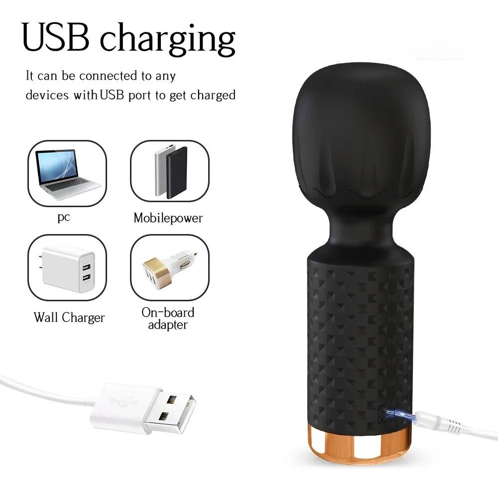 Мощный Мини AV Вибратор Волшебная Палочка Стимулятор Клитора Секс-Игрушки для Женщин Массажер Точки G Взрослый Женский Сексуальный Эротический Продукт 18+