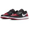 Мужские кроссовки Air Jordan 1 Low FlyEase Alternate Bred Toe Black Gym-Red White DM1206-066