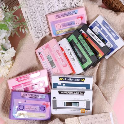 Самодельные DIY поздравительные открытки Инс Записываемая почтовая открытка Кассетная лента Самодельные DIY подарки на День святого Валентина 5 минут записи звука