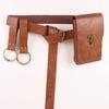 Steampunk Leather Phone Bag - Medieval Belt Accessory for Renaissance Cosplay