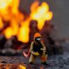 64 Фигурки Пожарных Модель Ручная Роспись Пейзаж Микро Пейзаж Сценарий Игрушка Материал ПП Аксессуар Подходящий