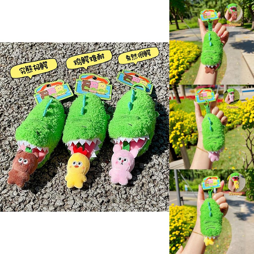 Adorable Plush Crocodile Pull Keychain Cute Cartoon Accessory Gift For Kids