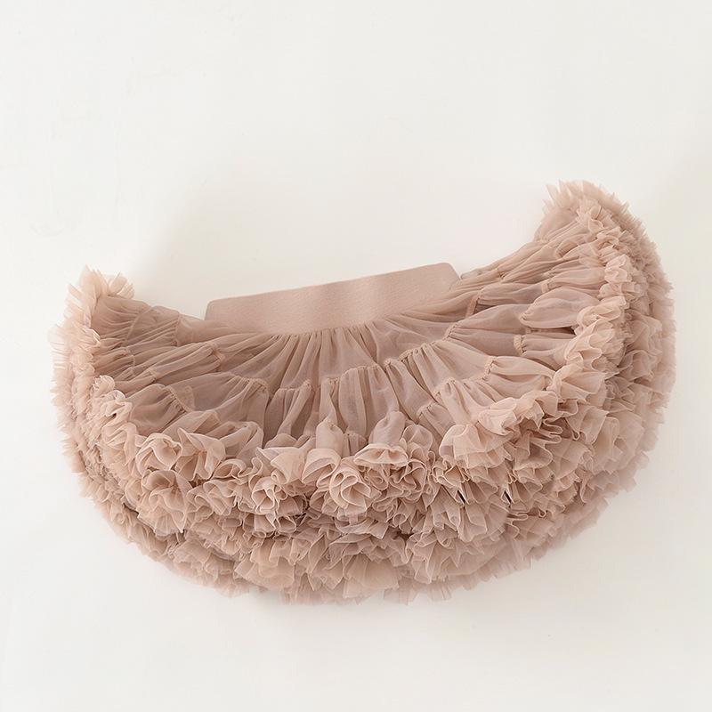 Пышная юбка-пачка для девочек темно-зеленого фруктового цвета с рисунком кролика