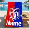Personalized Name Nfl Name printed beach towel,a quick-drying, absorbent mat suitable for the beach, pool, gym, and travel fans gift 105