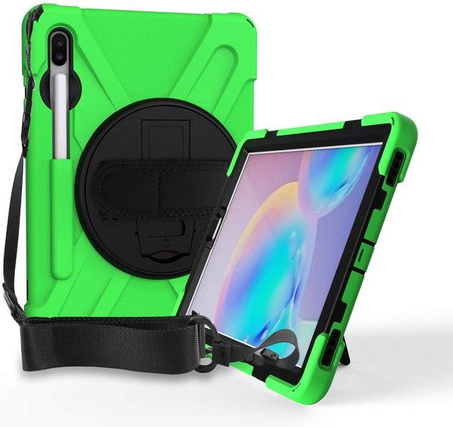 Case For Samsung Galaxy Tab S6 Lite 10.4 P610 P615 Heavy Duty Shockproof Cover S Pen Holder Kickstand Handle Shoulder Strap Case