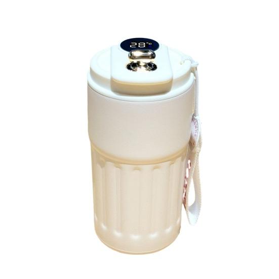 450 мл Умная кофейная вакуумная кружка с дисплеем температуры, герметичная крышка, изолированная кружка из нержавеющей стали для путешествий, работы, спортзала на открытом воздухе