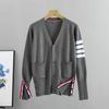 Spring and Autumn Women's Knitted Cardigan Sweater Short Jacket V Collar New Season Outwear