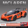 1/24 Mclaren Senna Super Sports Миниатюрная модель из литого сплава Mini GT, Имитация звука и света, Подарочная коробка на день рождения для парня