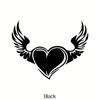 1 шт. Наклейки на автомобиль с крыльями в виде сердечек и сердец для автомобильных окон, бампера, багажника, кузова, самоклеящиеся виниловые наклейки для автомобиля