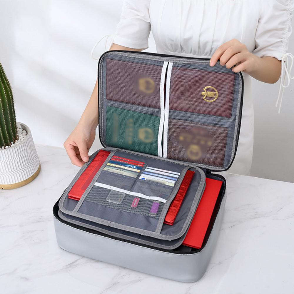 Сумка для хранения документов, сумка для карт, бытовая сумка для архивов большой вместимости, для паспорта и документов, дорожная сумка из ткани Оксфорд