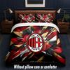 AC Milan Design Bed Bedding Set 1 Duvet Cover + 2 Pillowcases Soft Breathable Household Bed Linens
