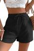 Shein Женские черные шорты с драпировкой 36 V9I