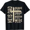 He Is Dad Religious Happy Father's Day Christian Dad Bible T-Shirt