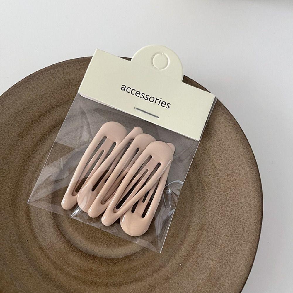 Barrettes Geometric Hair Clip Waterdrop Shape Hairpins Water Drop Duckbill Candy Color Hairpin