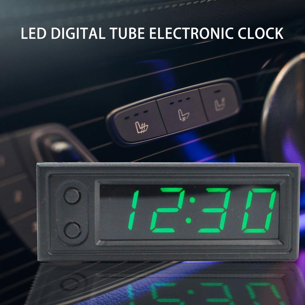 Vehicle Electronic Digital Clock Compact Size Sleek Appearance Car Vent Clock Suitable for Cars Boats Airplanes