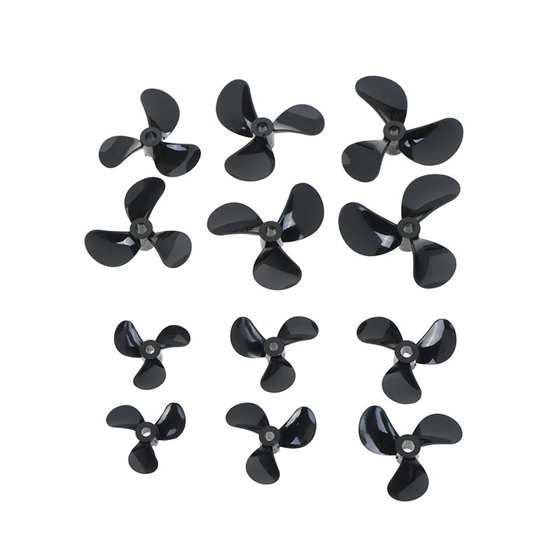 1 Pairs Rc Boat Blades Paddle 3 Blades Nylon Boat Propeller Positive & Reverse