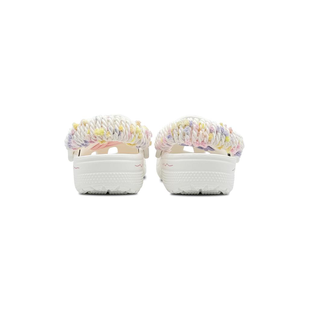 Crocs Классические клоги Рай для кроликов Мандариновая утка ЭВА Расписанные вручную Милые Сладкие Дырочные туфли Унисекс Белые