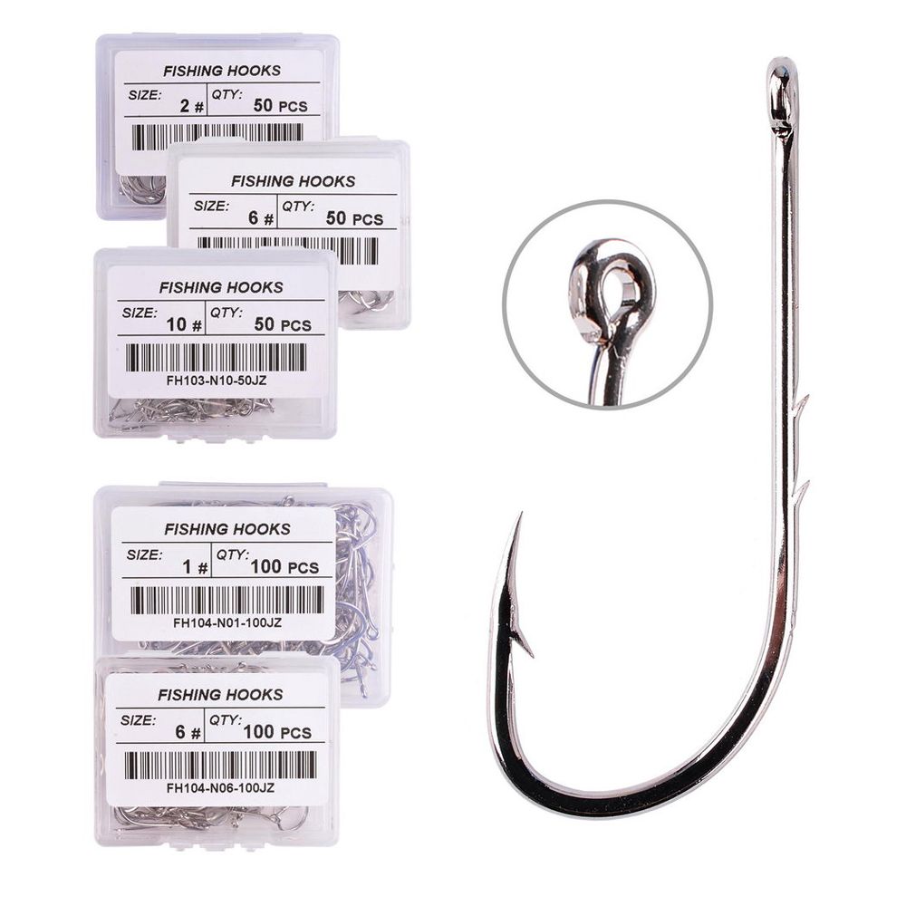 Accessories Sharp High Carbon Steel Barbed Fishhook Offset Narrow Bait Hook Long Shank Fishing Hook