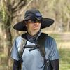 Wide Brim Solar Fan Hat UPF 50+ Sun Protection with Dual Power (Solar USB) Adjustable Outdoor Beach Fishing Hat for Men Women