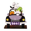 Ручная работа Деревянная фигурка на приборную панель автомобиля Хэллоуинские гномы Тема «Бу!» Уникальный подарок для украшения салона автомобиля