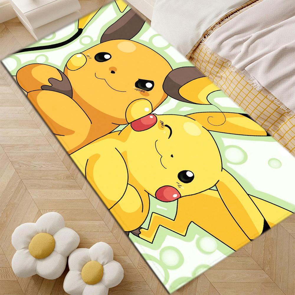 Fashion Entrance Mat Living Room Rugs Decoration P-Pikachuus Balcony Doormat Front Door Super Absorbent Bathroom Rug Floor Mats