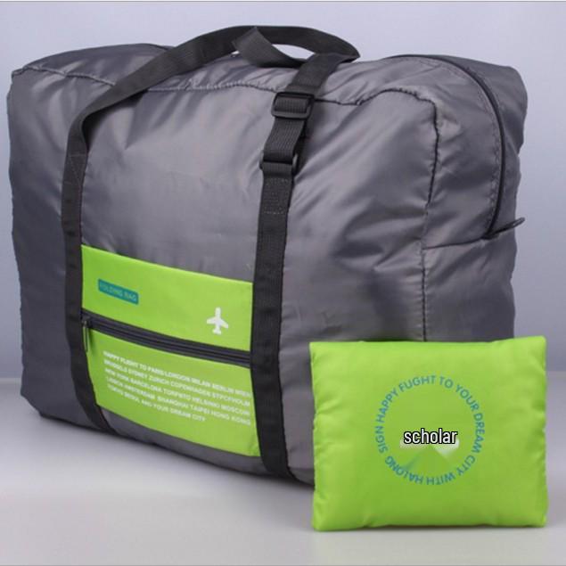 Korean Style Waterproof Nylon Foldable Travel Bag with Large Capacity