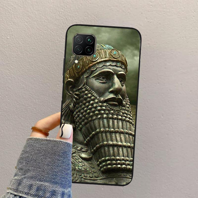 Assyrian Statue lamassu Art For Huawei Nova Y73 Y72 Y61 Y91 Y70 Y60 Y90 12s 12i 11i 8i 9 10 SE P30 P40 Lite P60 Pro Case
