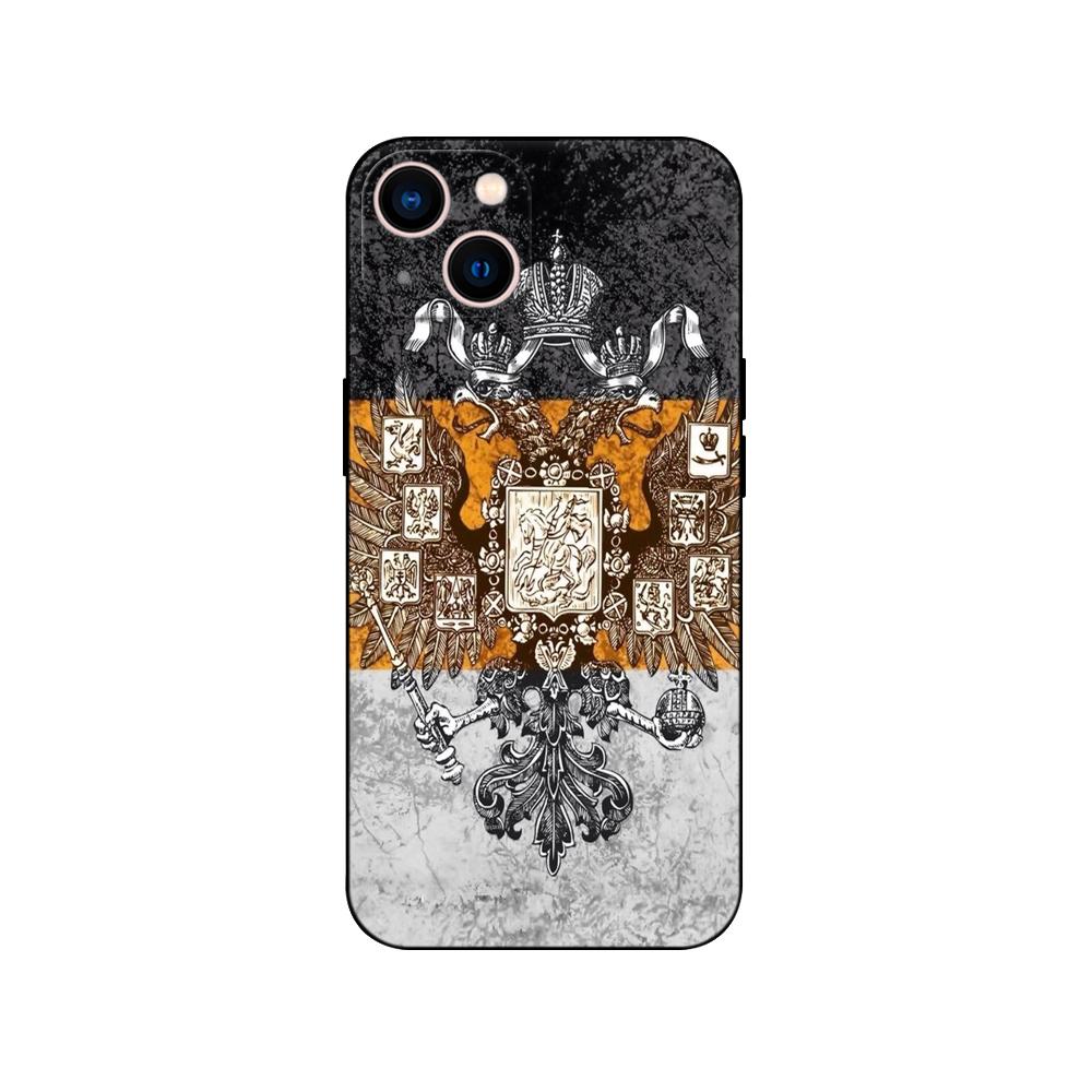 Черный чехол из ТПУ для Samsung Galaxy A03 Core A03S A13 A23 LTE A33 A53 A73 4G 5G флаг Российской Федерации ретро