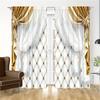 Golden Swan Animal Diomand Flower Luxury Window Curtain Blinds For Living Room Kids Bedroom Bathroom Kicthen Door Home Decor2Pcs