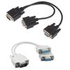 Горячая Распродажа 15-контактный VGA штекер на 2 VGA SVGA гнезда разветвитель видеокабель для монитора