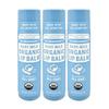 Dr.Bronners Baby Mild Organic Lip Balm Hypoallergenic Baby Lip Balm Unscented 4g X 3