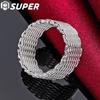 925 Sterling Silver Interwoven Web Ring Jewelry
