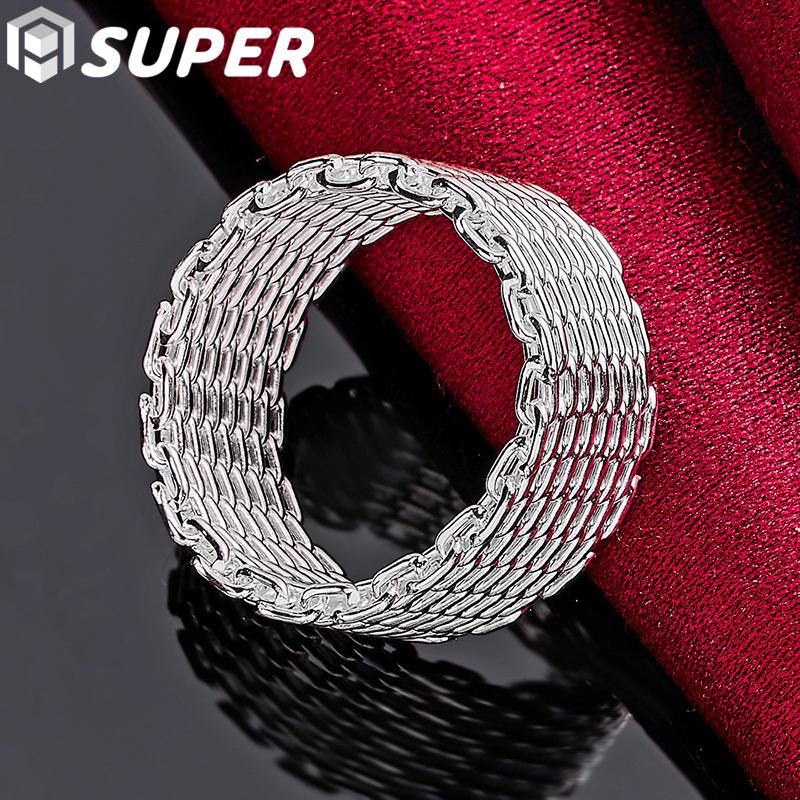 925 Sterling Silver Interwoven Web Ring Jewelry